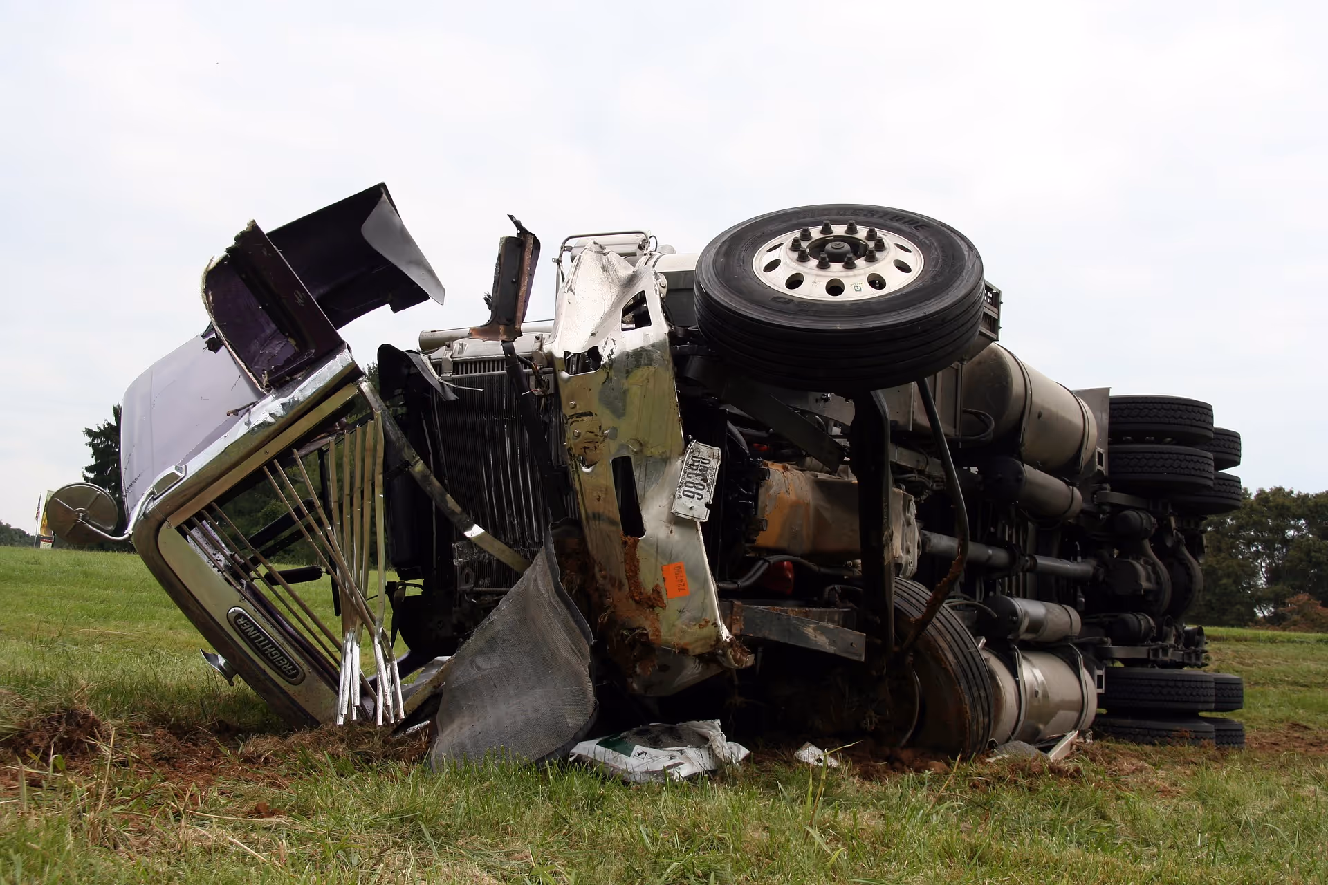 truck rollover accident