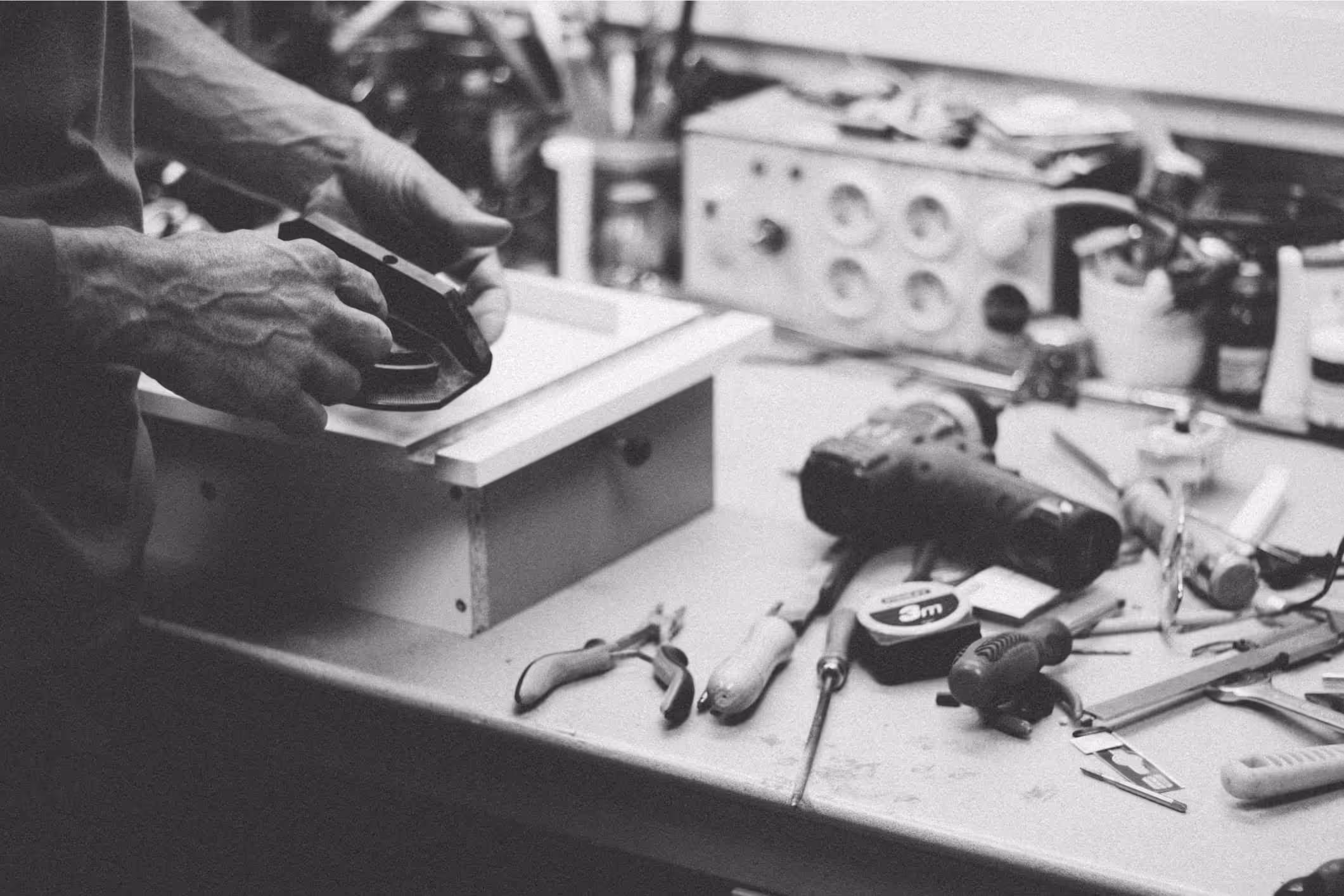 man working in a workshop