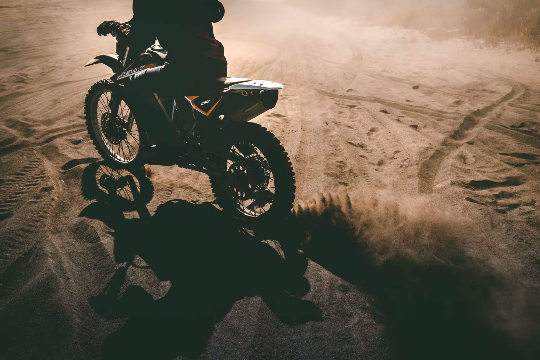 man riding a dirt bike