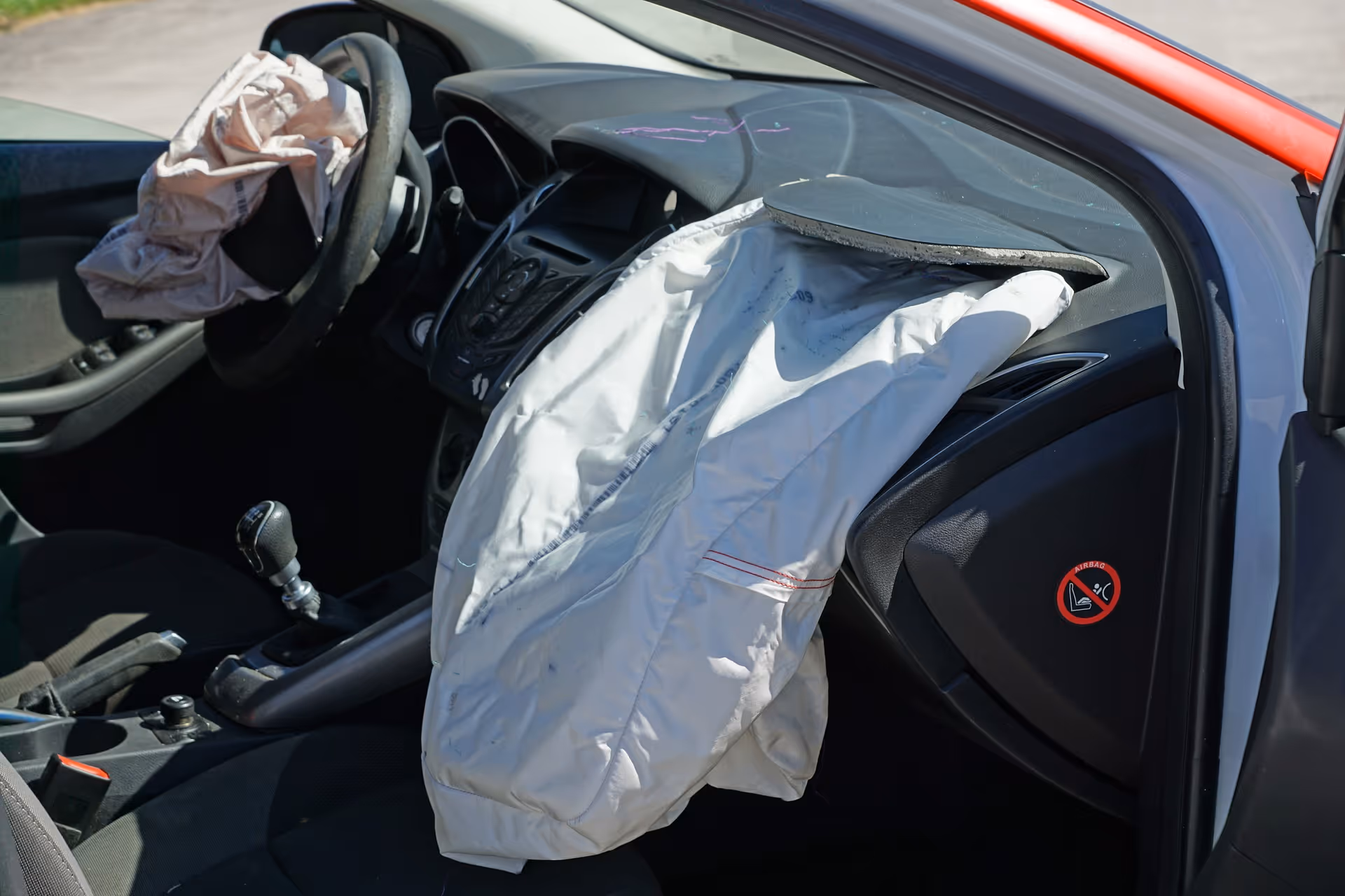airbags after crash test