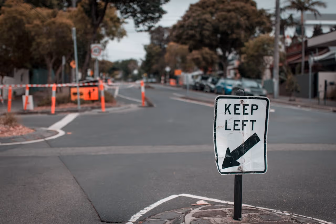 photo or a road construction work zone