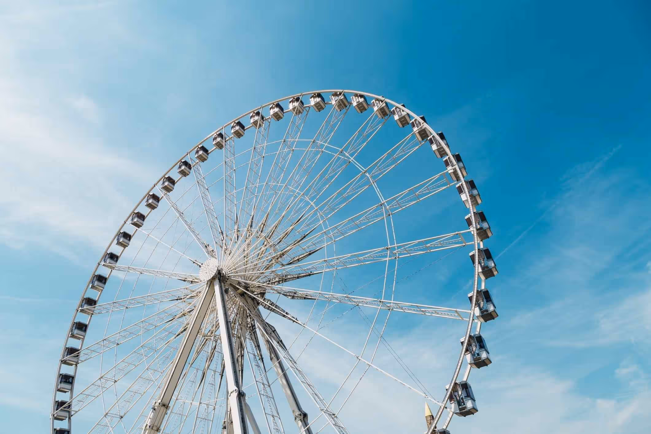 A ferris wheel at an amusement park