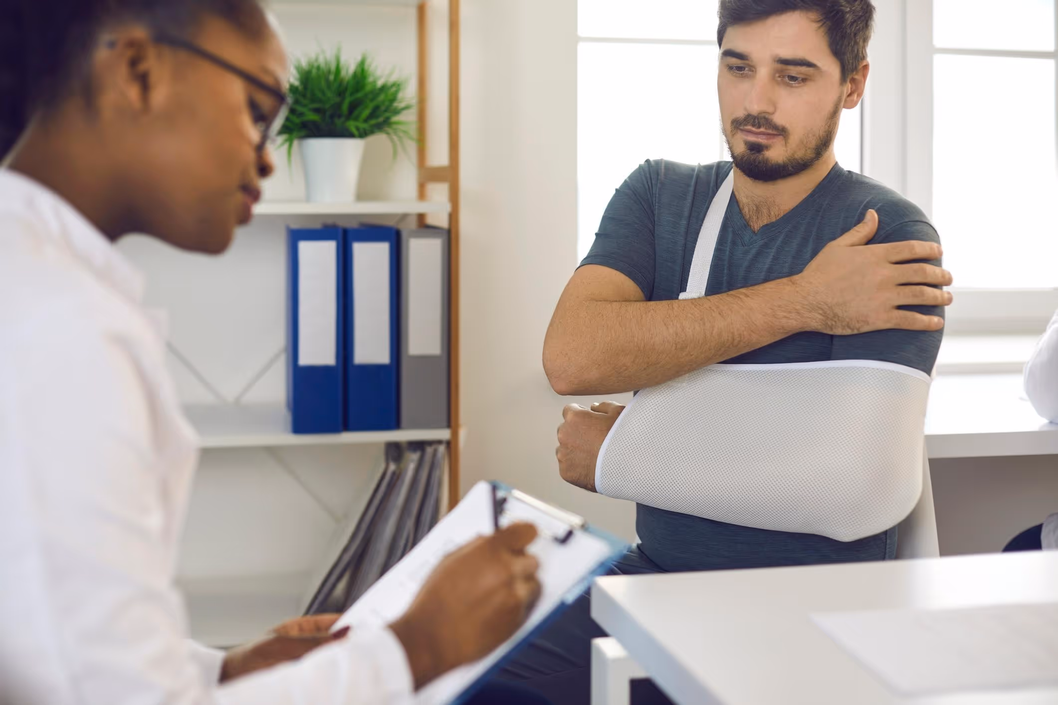 A young man injured by a faulty firearm decides to contact a product liability lawyer.