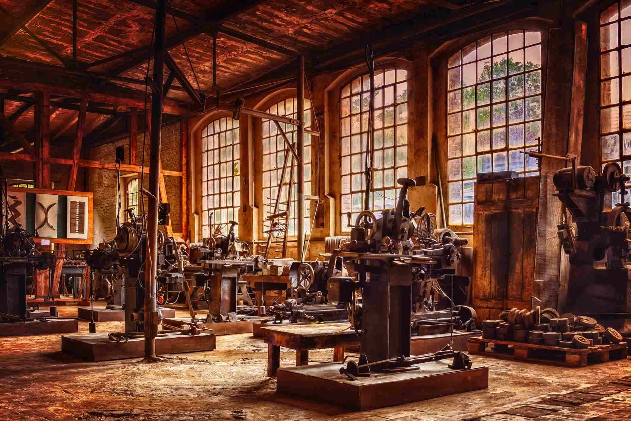 old factory and machinery