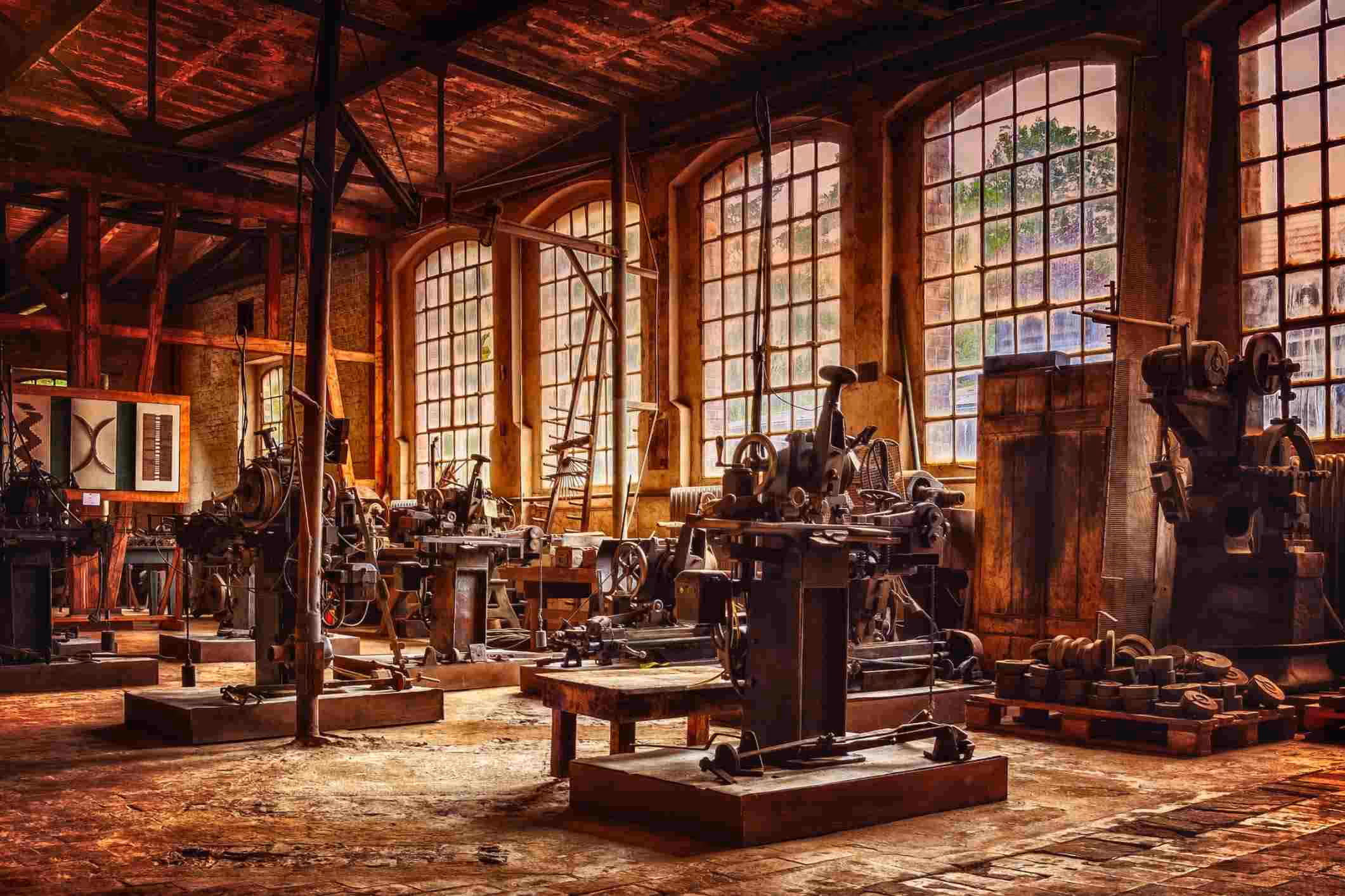 old factory and machinery