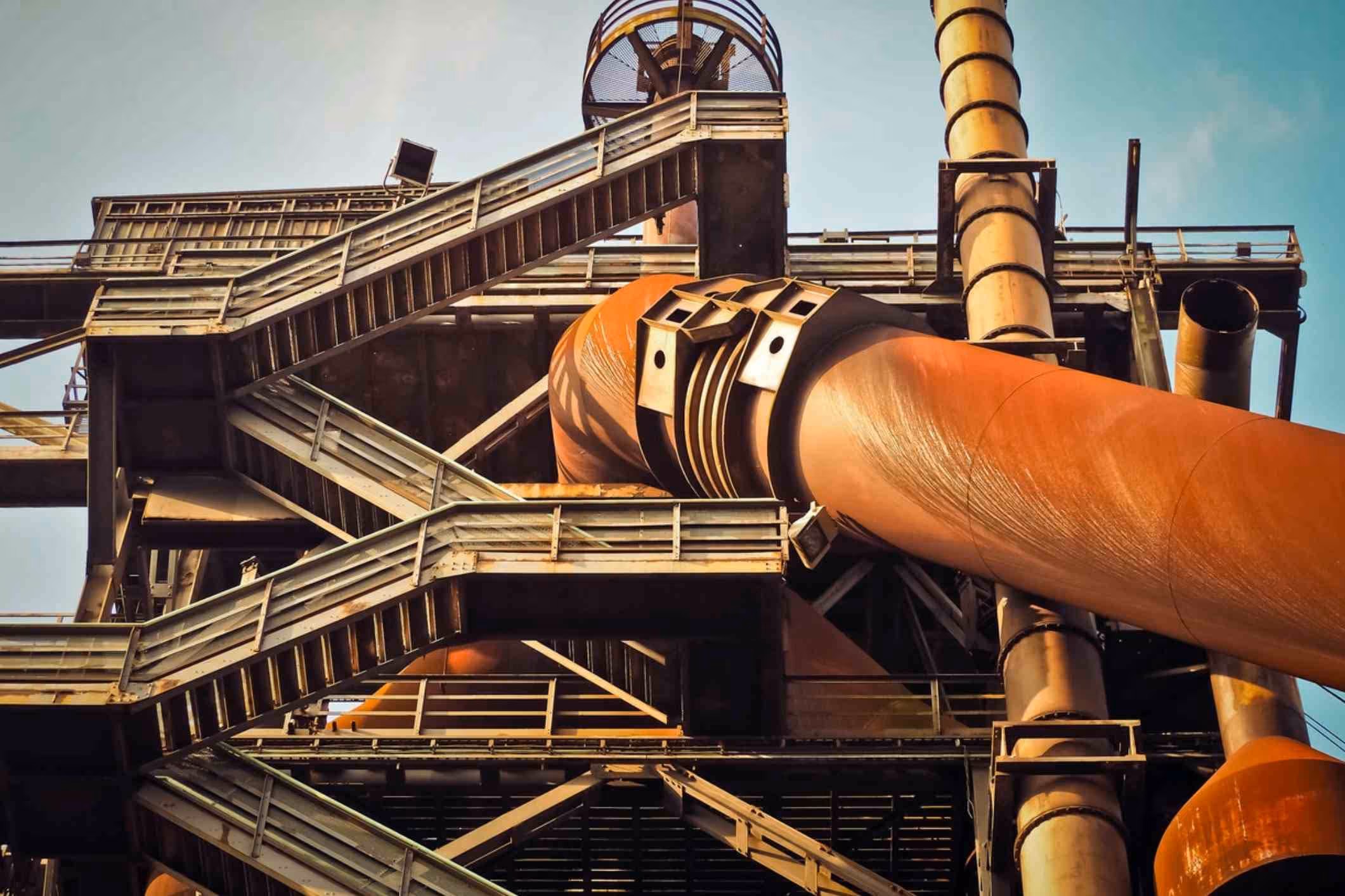 exterior of oil refinery