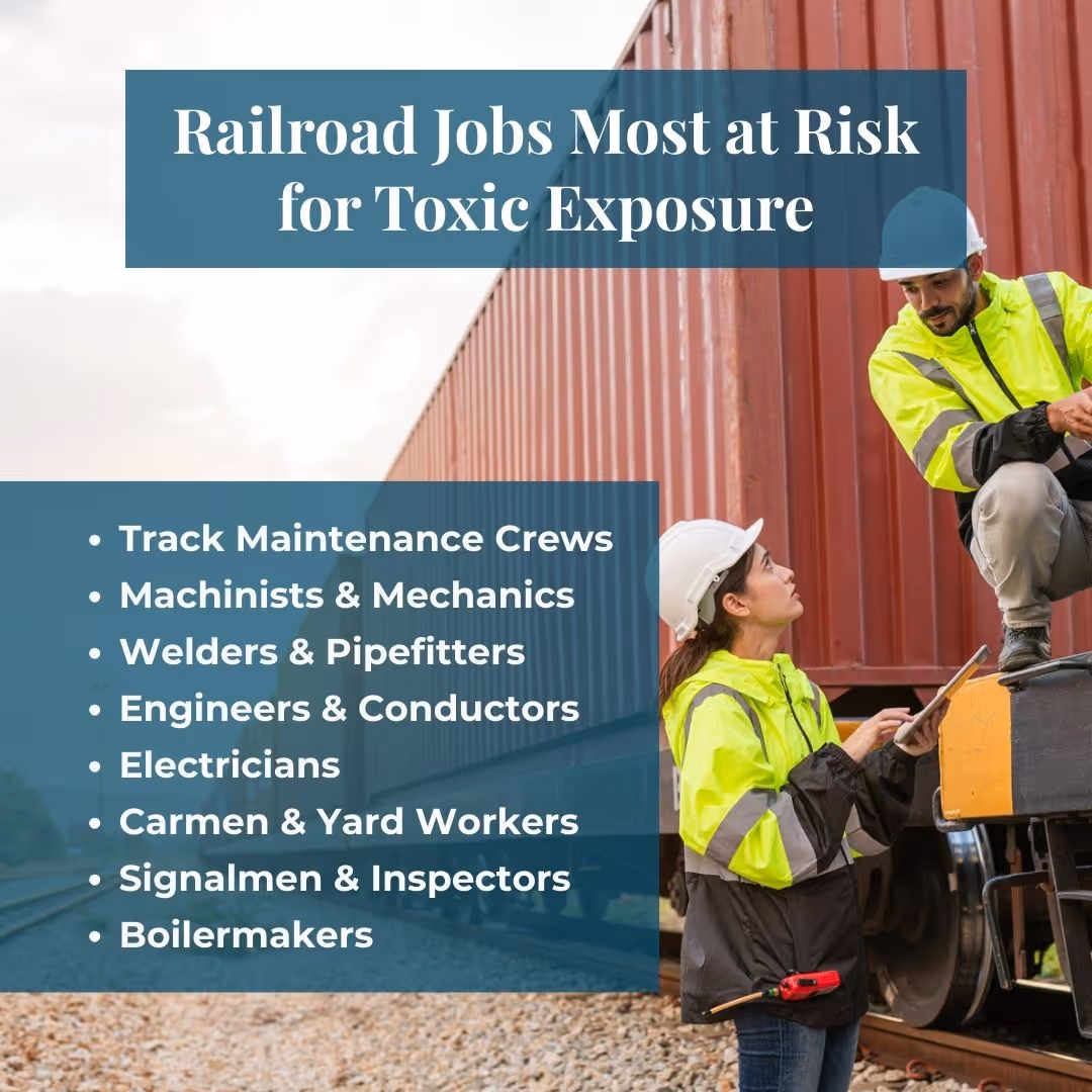 Railroad Jobs Most at Risk for Toxic Exposure