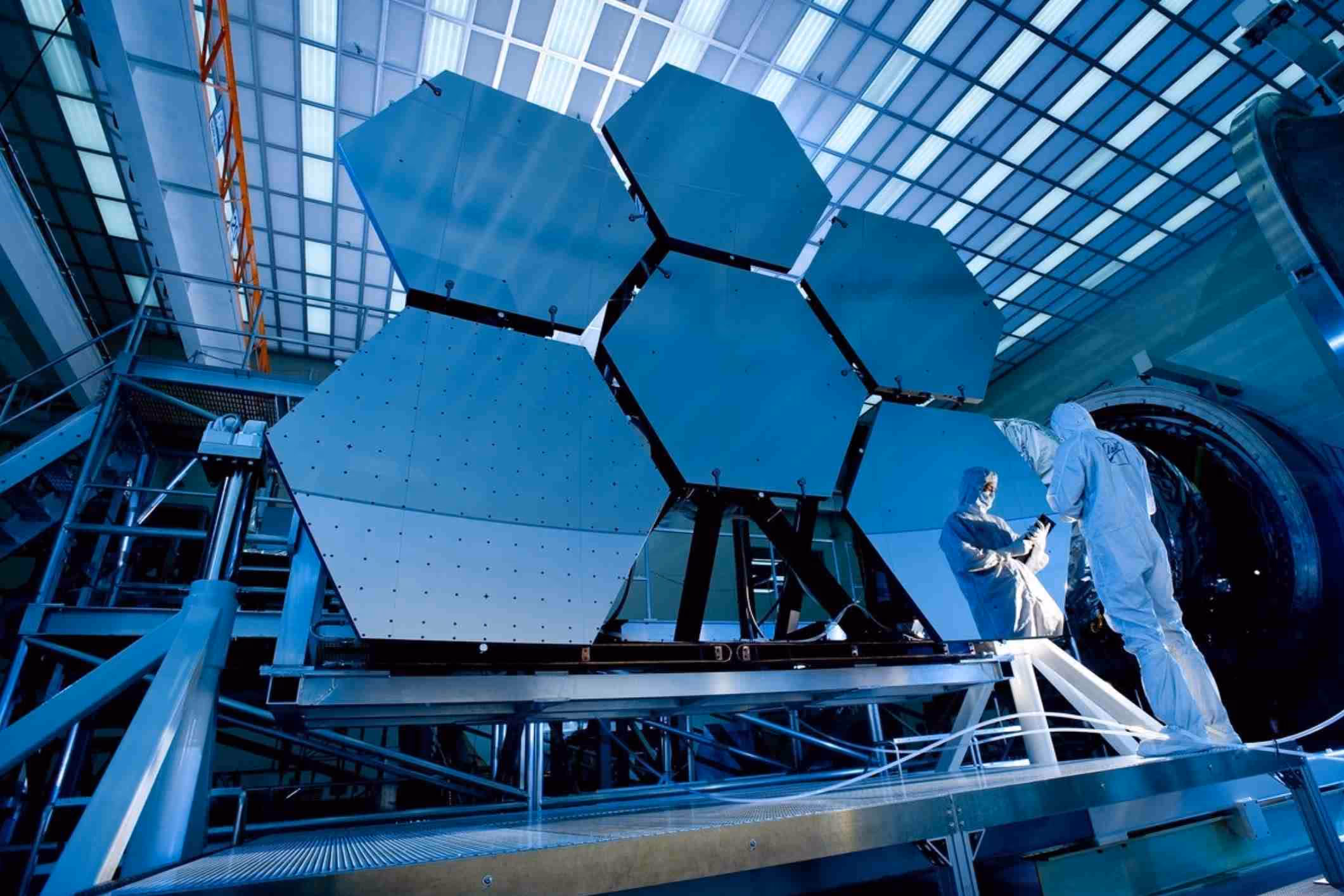 workers at nasa research center