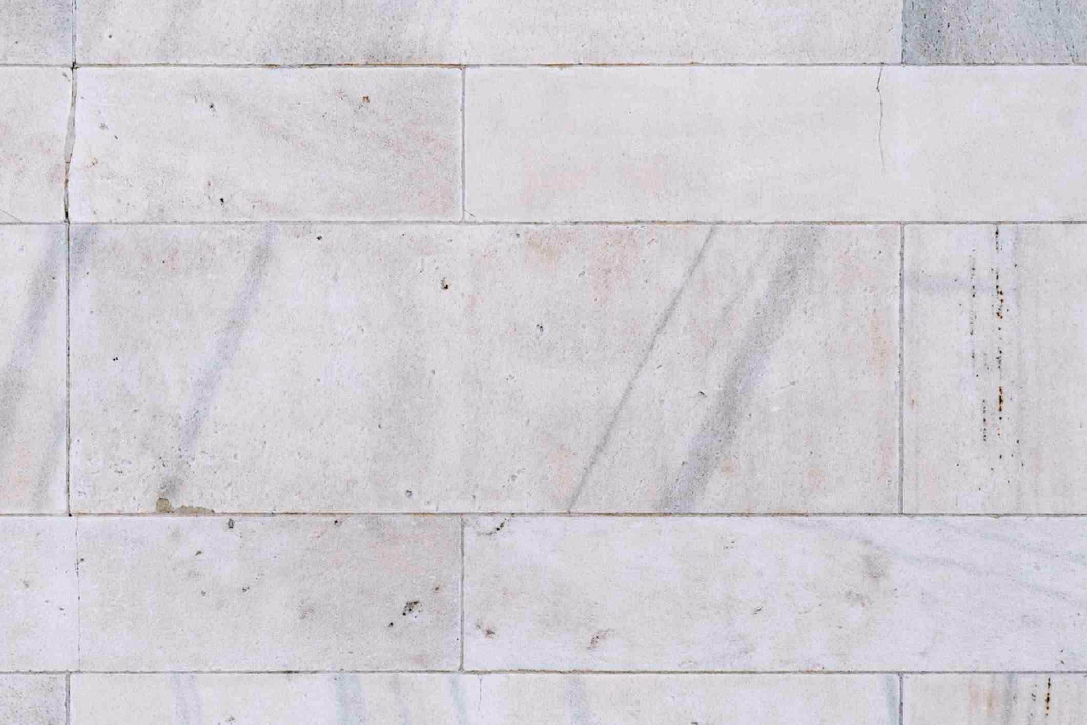 Smooth slab of lime stone