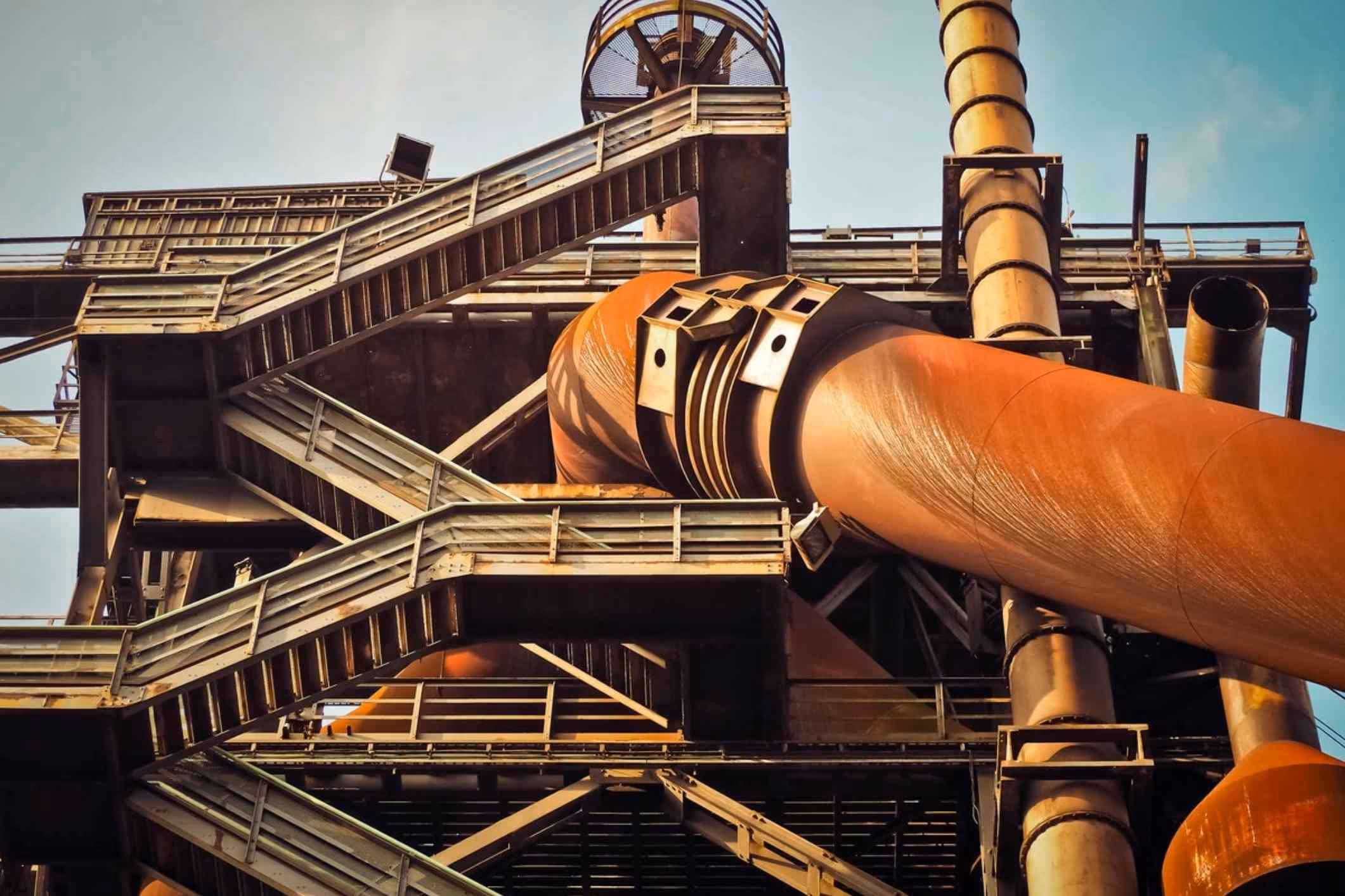 exterior of oil refinery