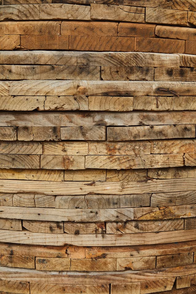wood stacked