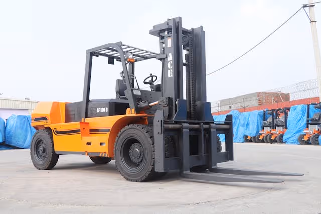 fork lift carrying load