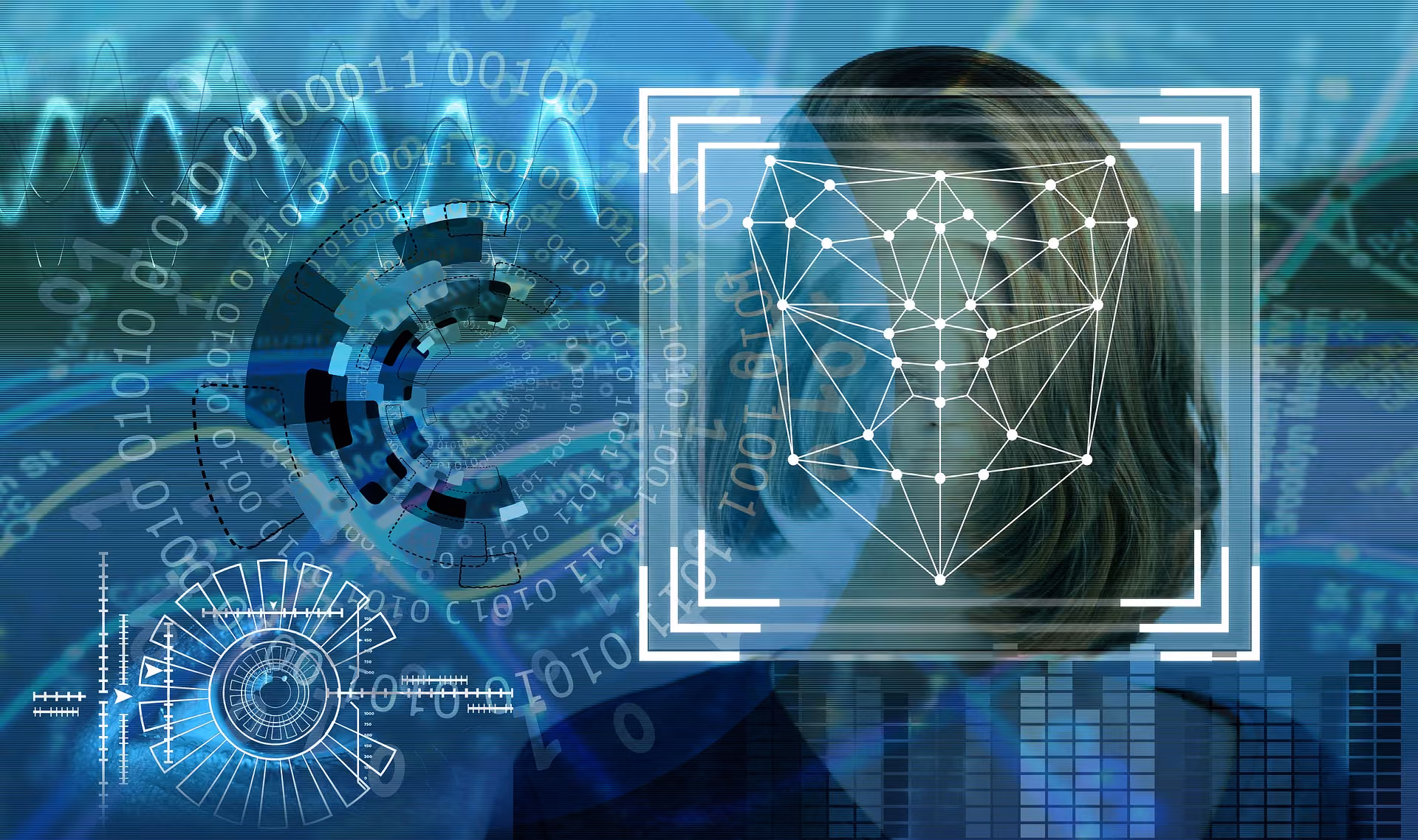 biometric facial scan, collecting data that can be used for deepfake scams