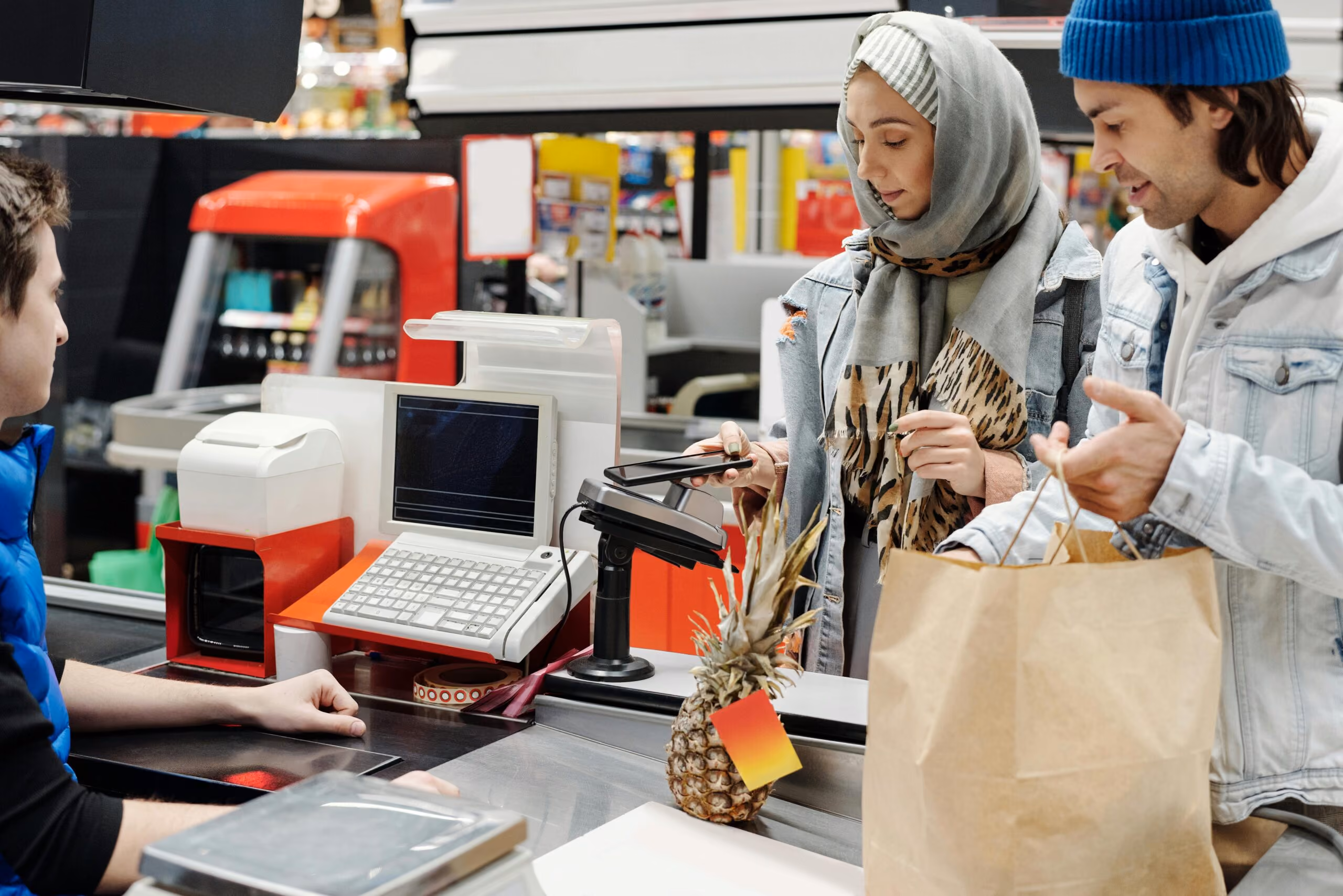 Consumers use their phone to scan a purchase, assuming their privacy rights are protected