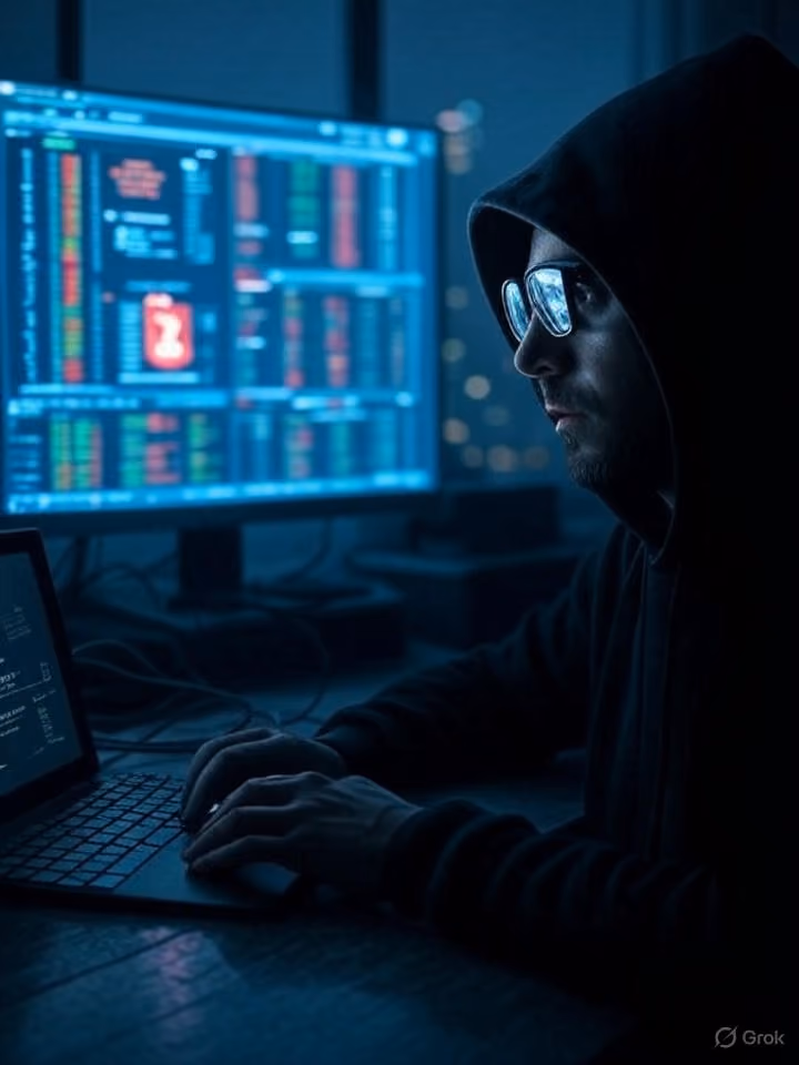 An alleged hacker engaging in ransomware incidents