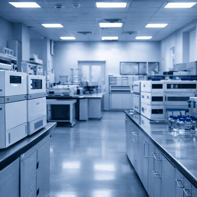 image of dna visualization on a screen (for an ai biotech company)