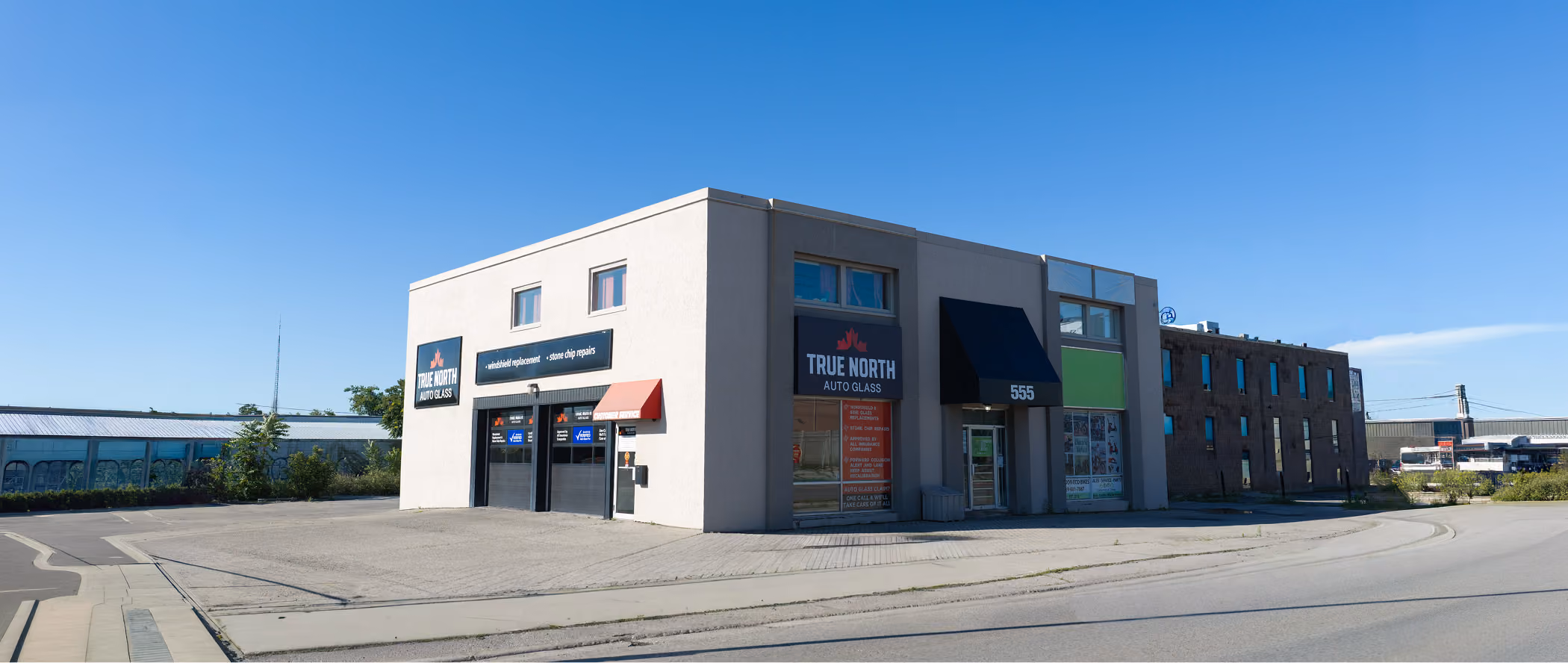 True North Auto Glass storefront on Wharncliffe Road South in London