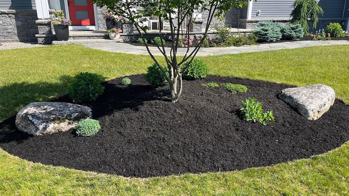 Garden bed mulching services near me