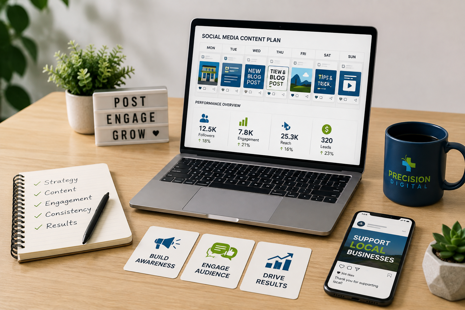 Social media marketing strategy for local businesses