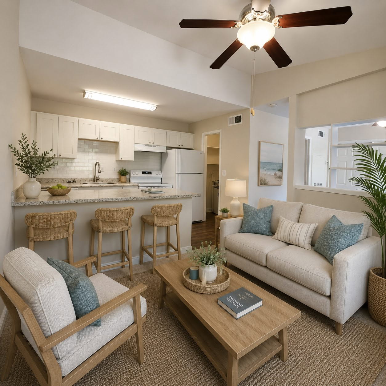 Living room with decor