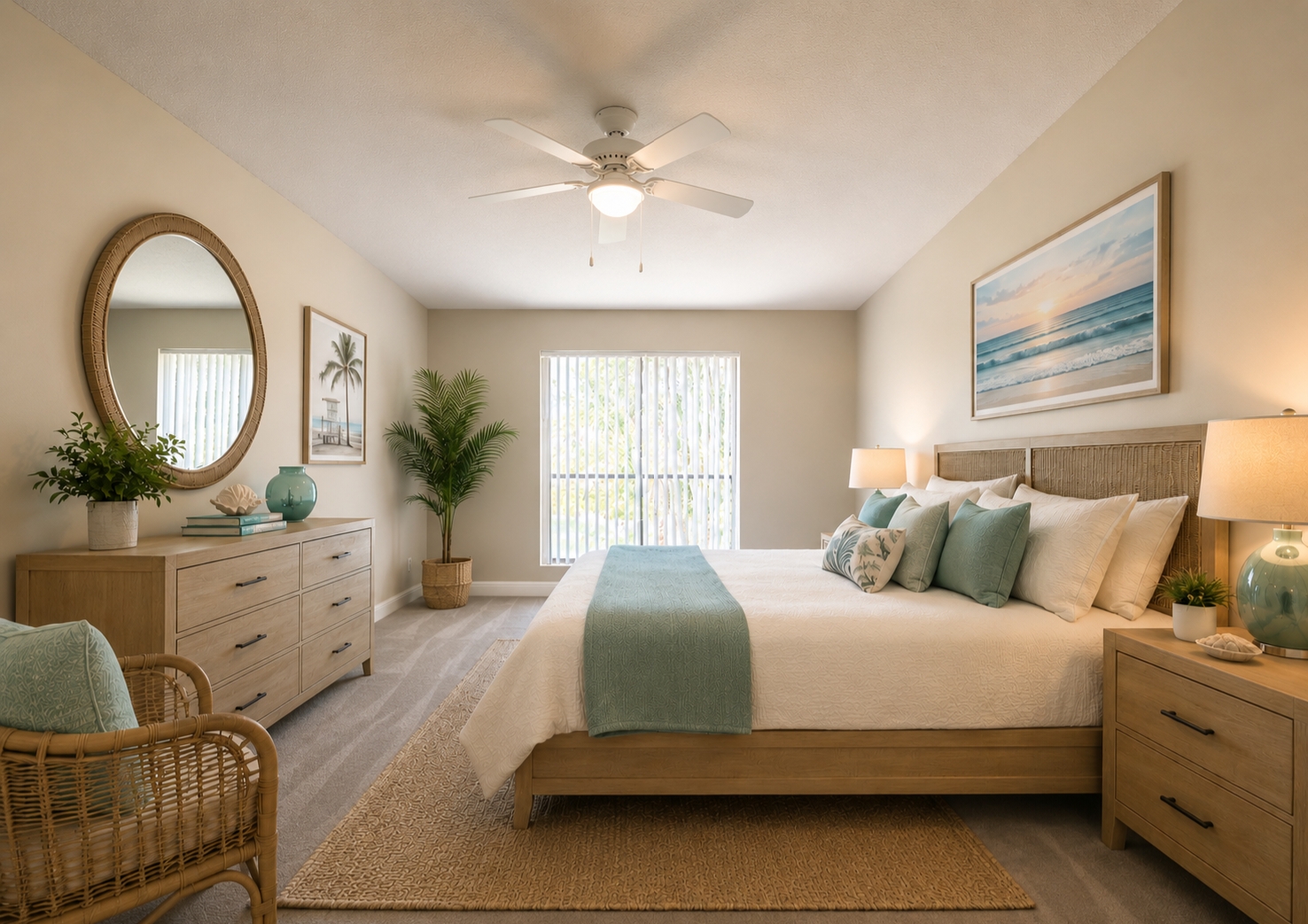 Bedroom with decor