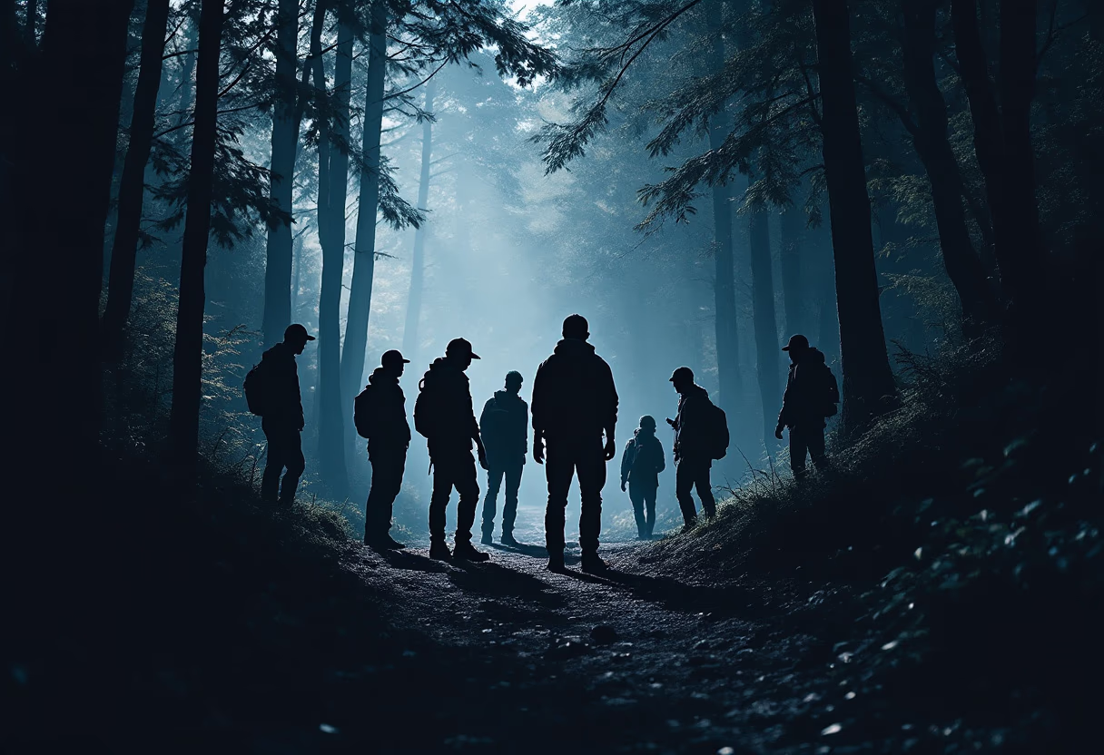 image of a volunteer team restoring a hiking trail, an initiative under the environmental conservation nonprofit.