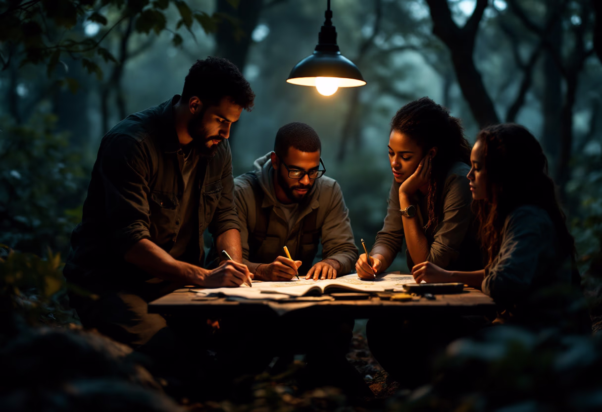 image of team working with local communities (for a environmental conservation nonprofit)