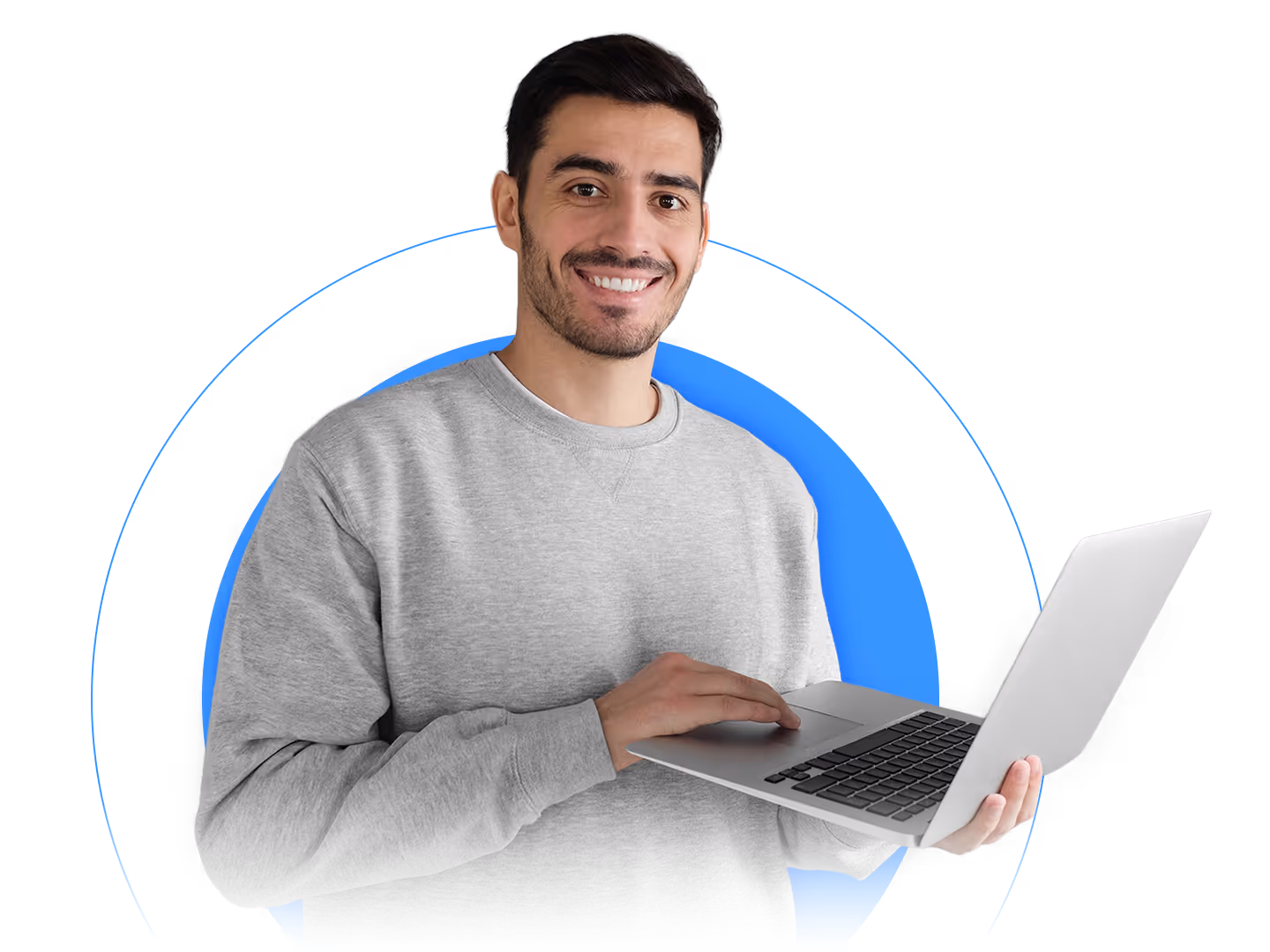 A professional facility maintenance hiring manager using data-driven software to streamline recruitment and team building.