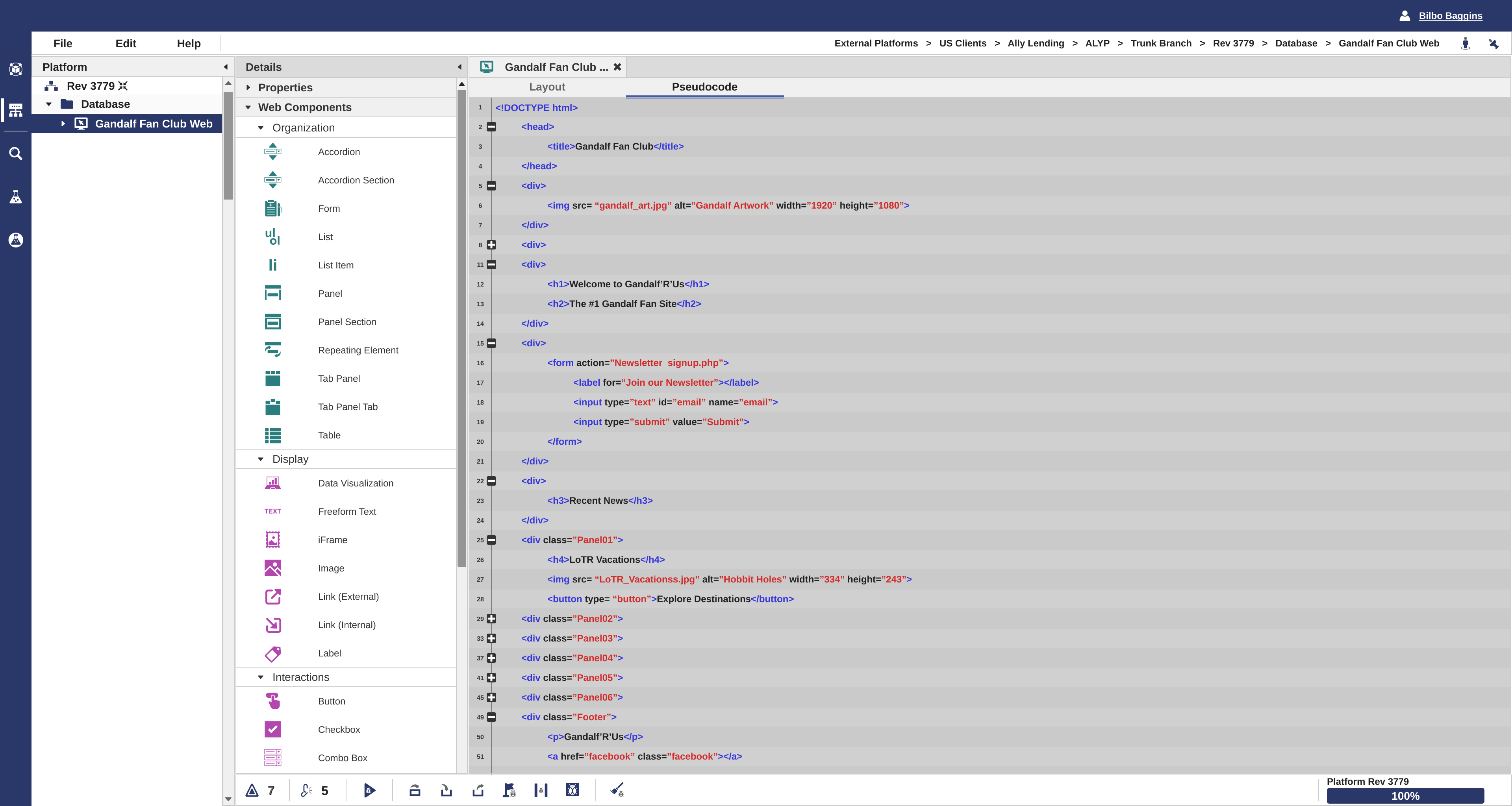 interface of task management module for productivity tools business