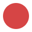 Solid red circle on a white background.
