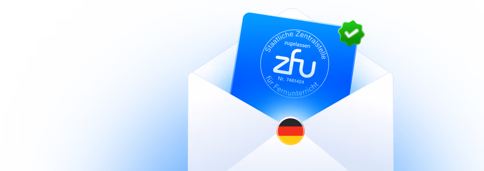 ZFU Siegel in einem Briefumschlag