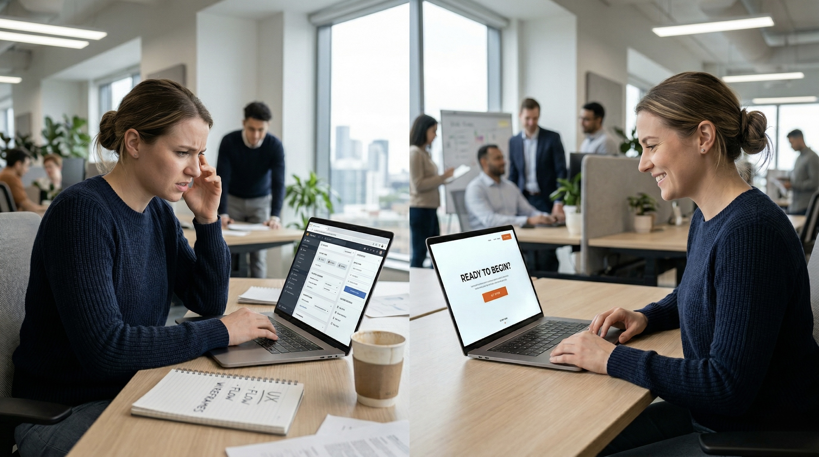 UX complicat vs UX simplu de utilizat