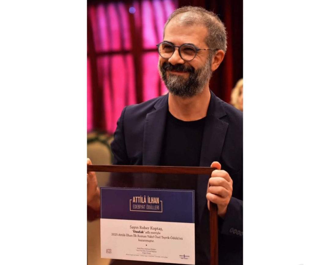Mezunumuz Rober Koptaş’a Attilâ İlhan İlk Roman Ödülü