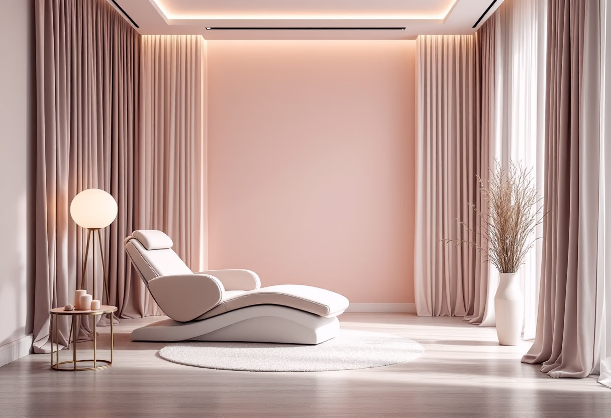 image of a peaceful acupuncture therapy room