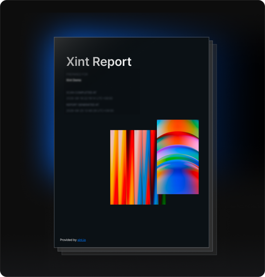 Xint Report 샘플 리포트 미리보기