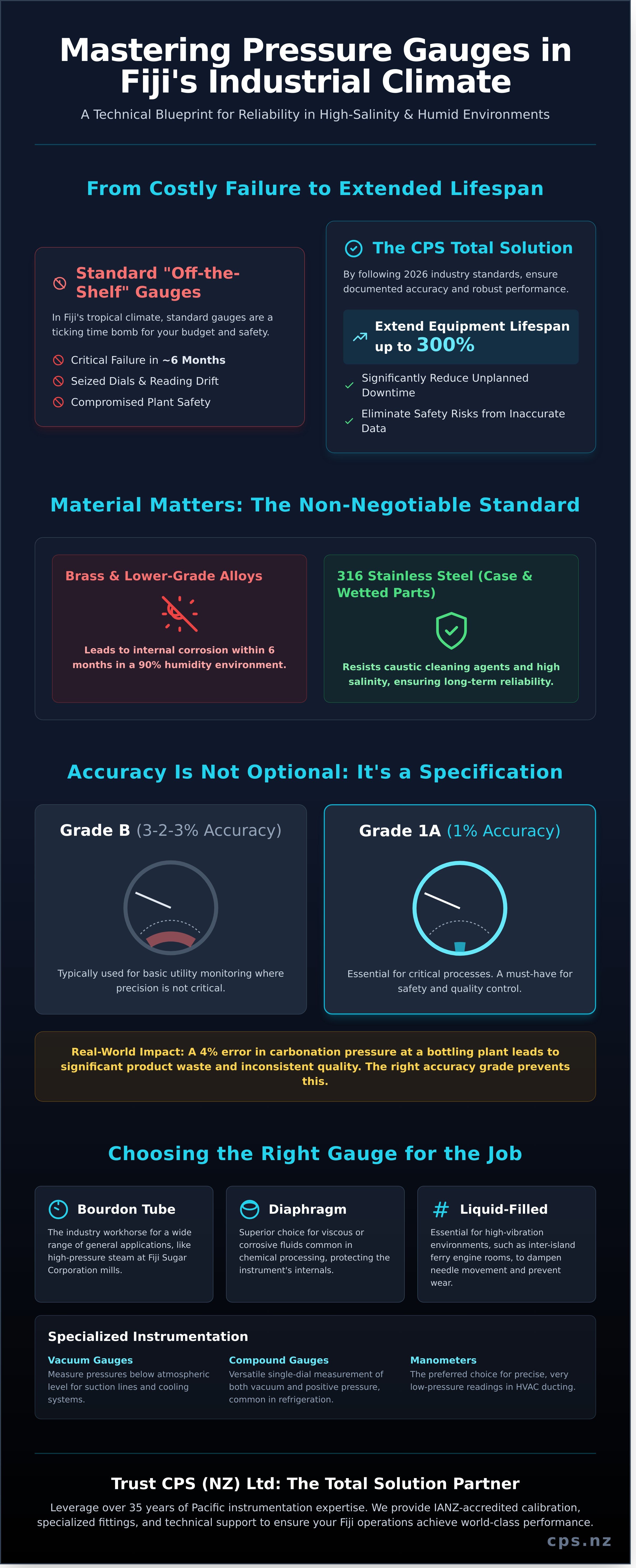 Pressure gauge infographic - visual guide