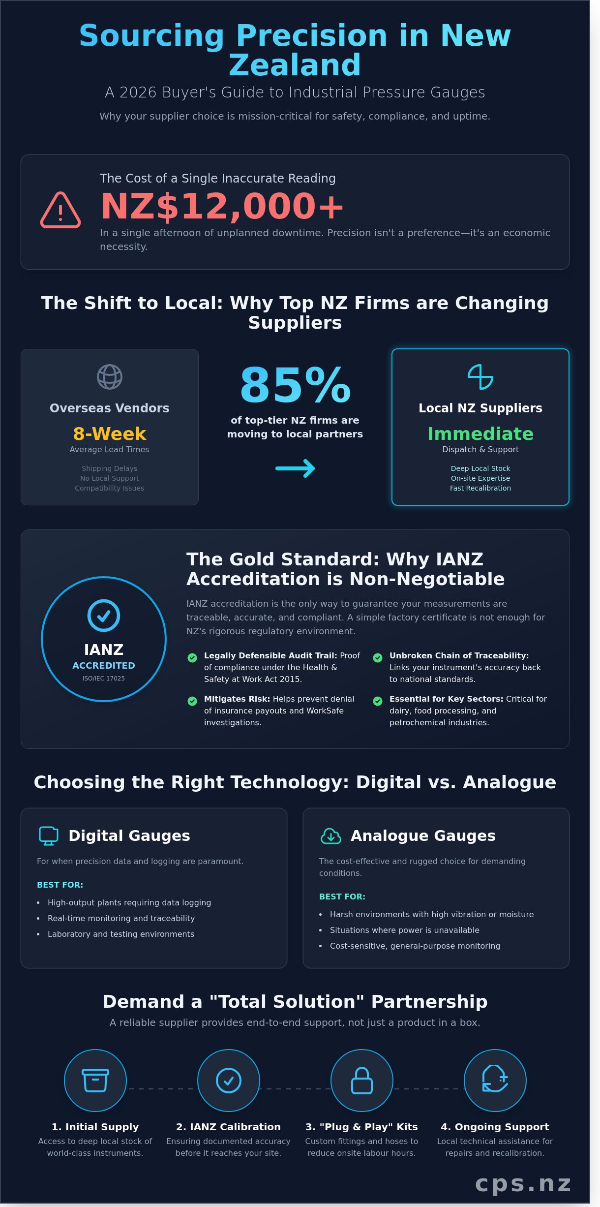 Industrial pressure gauge suppliers NZ