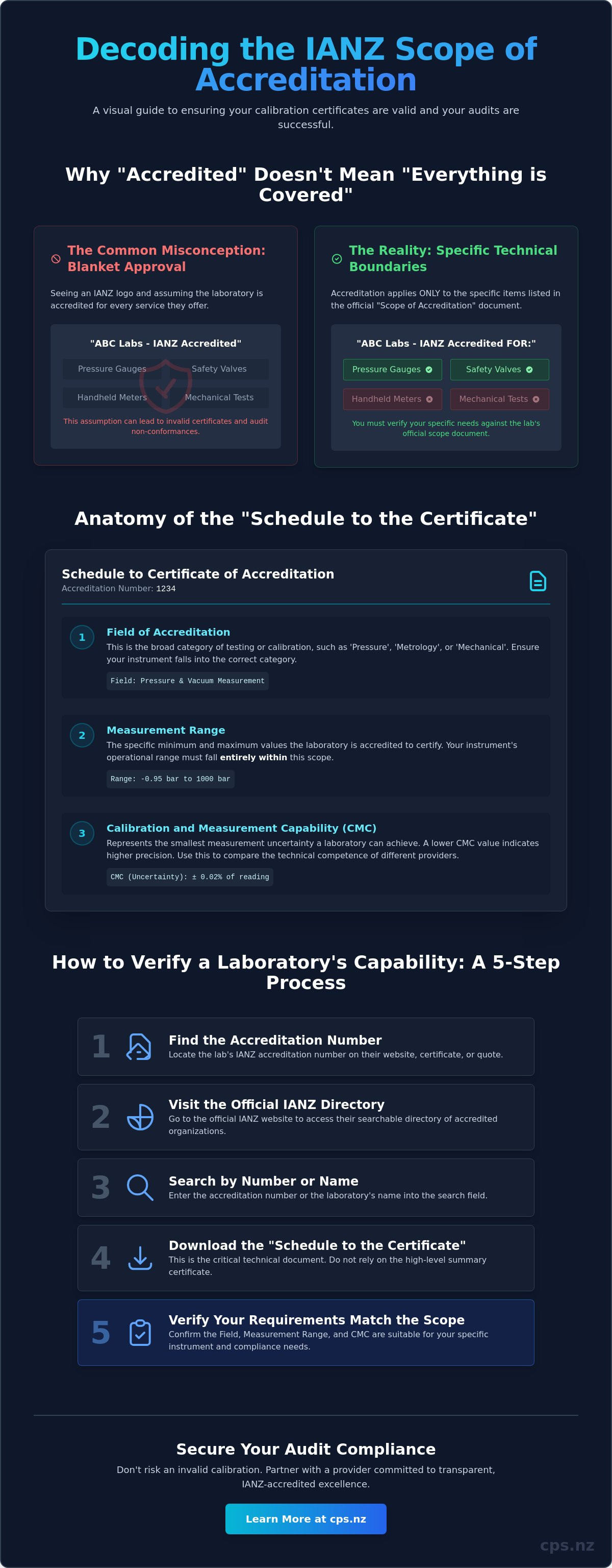 IANZ scope of accreditation explained