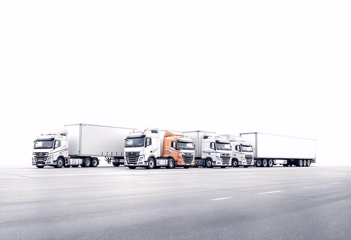 [background image] image of truck depot (for a trucking company)