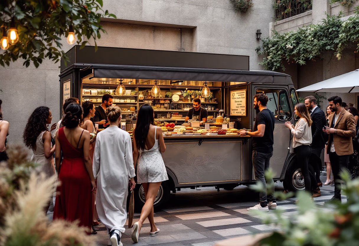 image of community engagement (for a food truck)