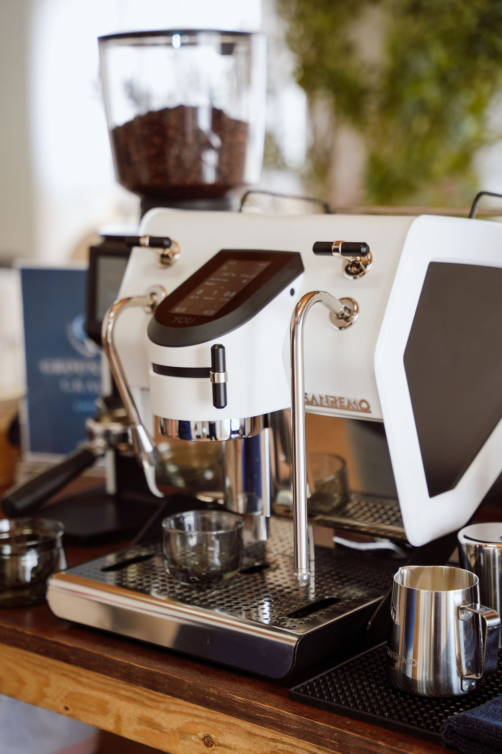image of Sanremo espresso machine at corporate event