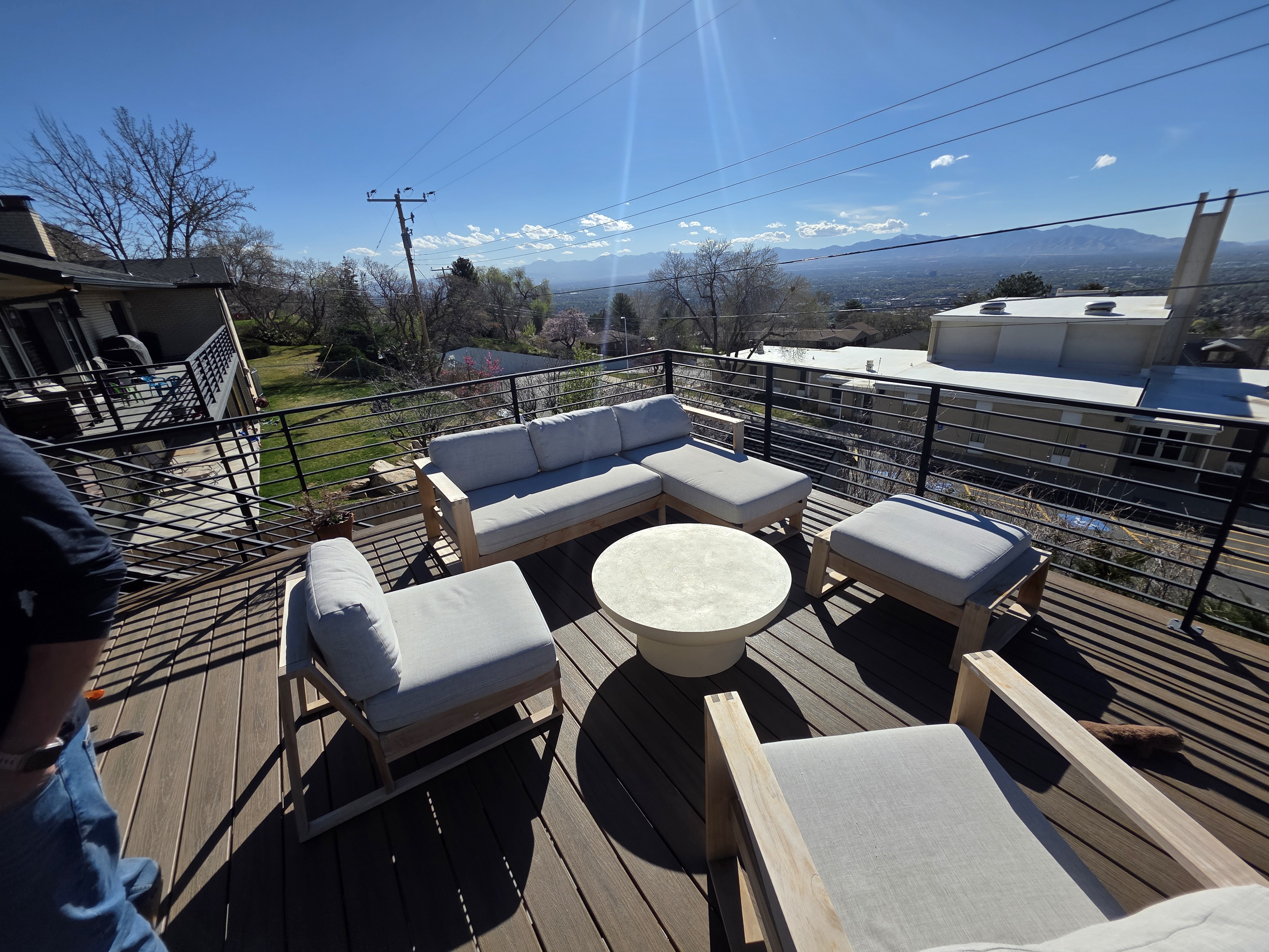 A custom deck built by 3Sixty Industries