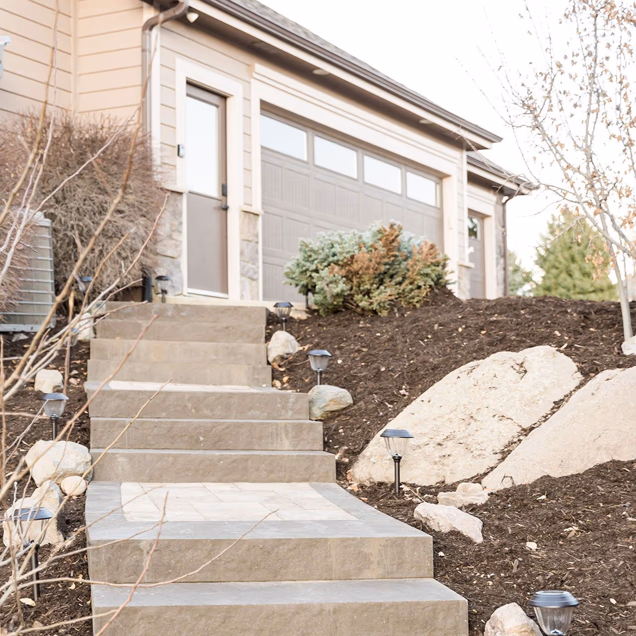 Custom xeriscape and low water landscape design near me by Front Range Outdoor Solutions
