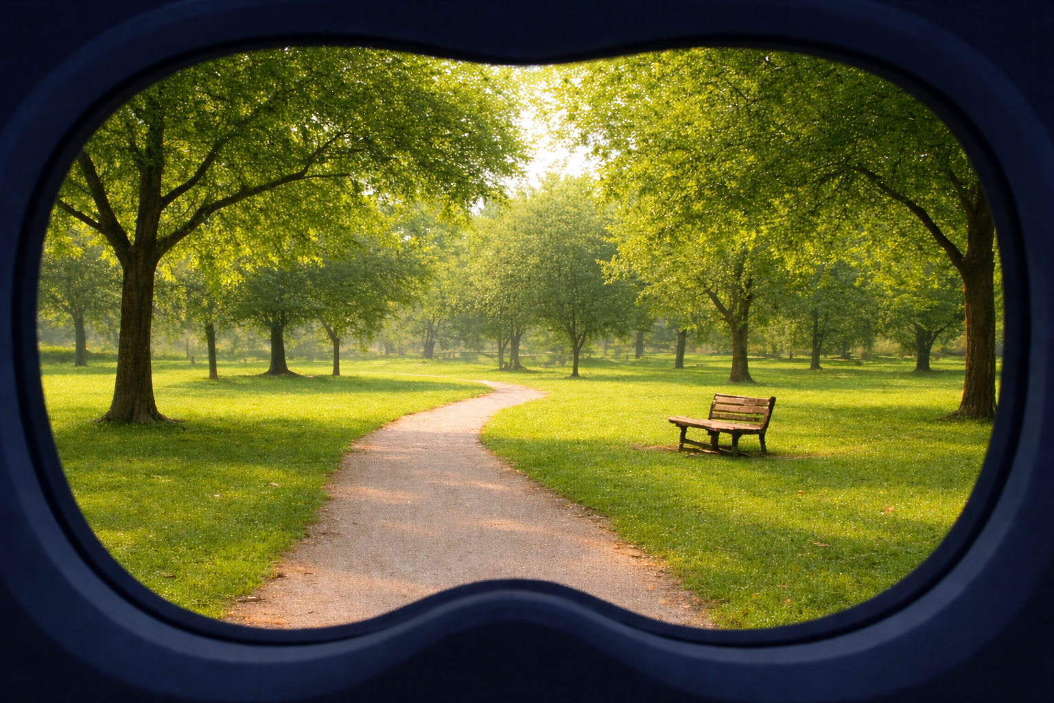 The view thru an augmented reality headset