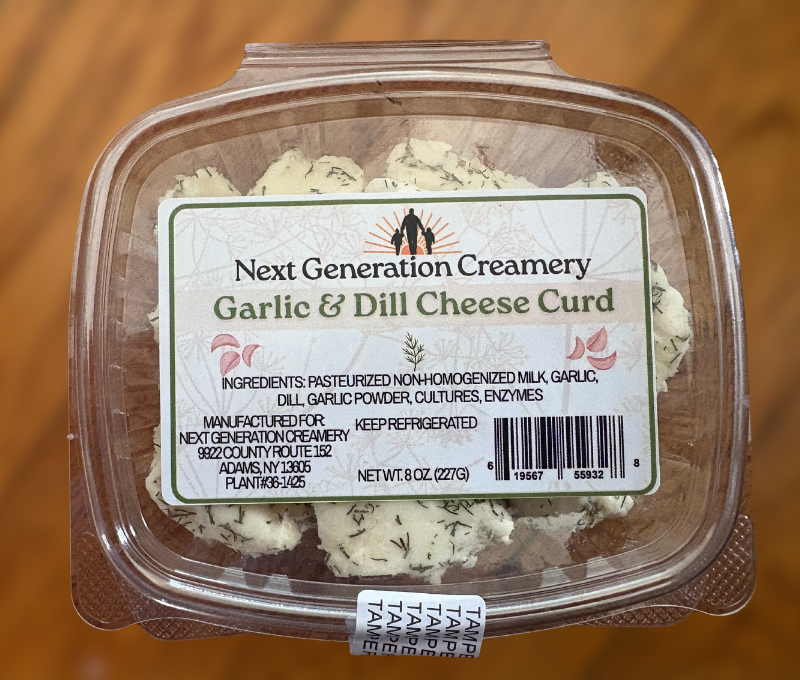 Next Generation Creamery Garlic and Dill Cheese Curd