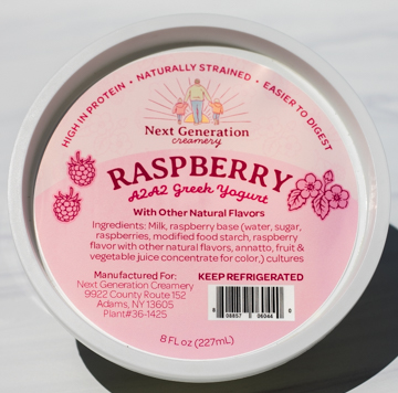 Raspberry Greek yogurt