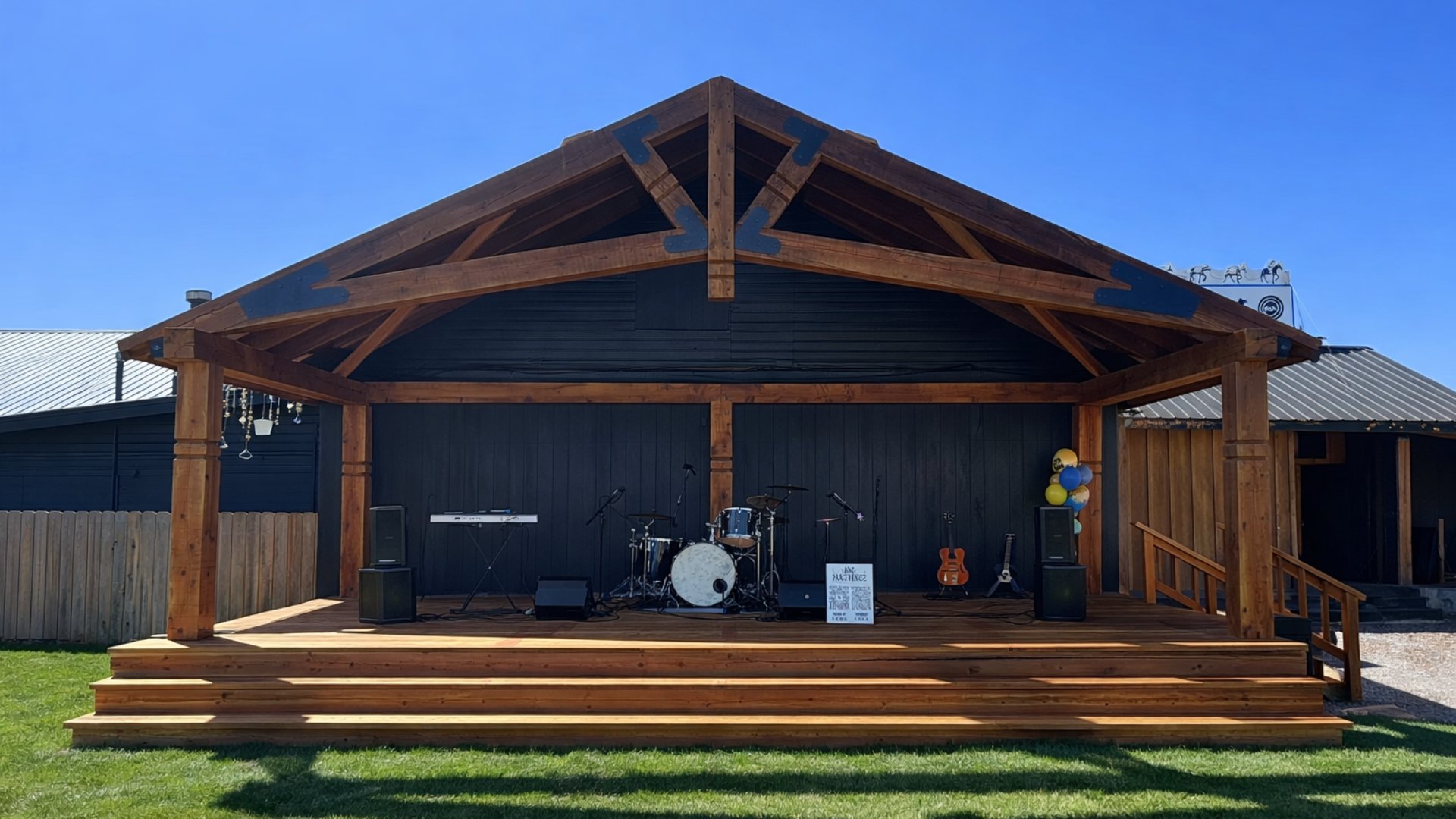 Silver Bullet outdoor stage Columbia Falls Montana