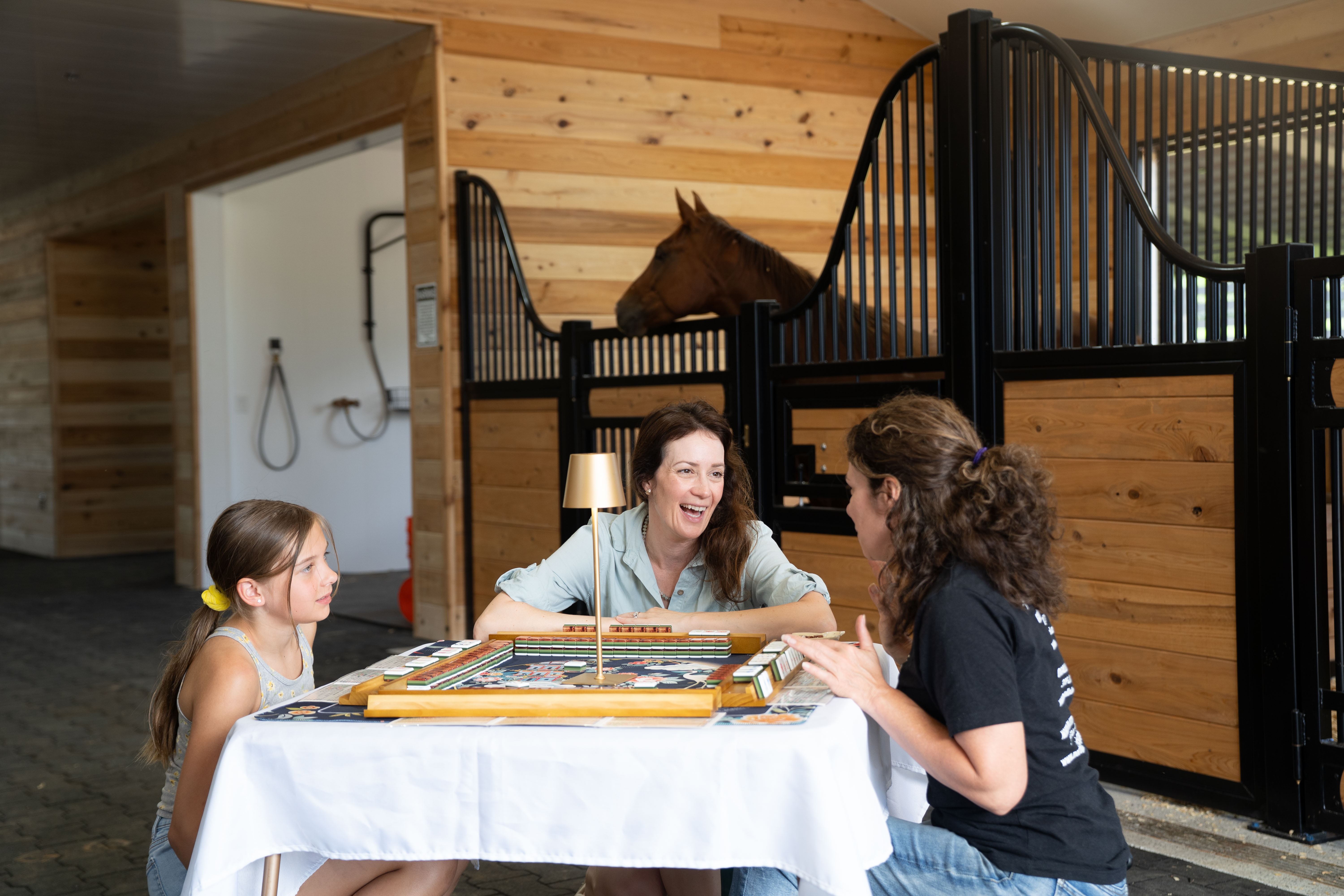 image of volunteers with animals