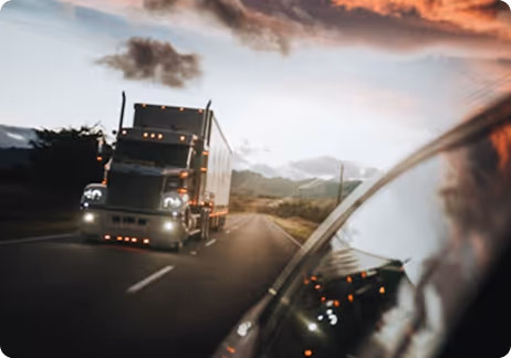 semi truck on a highway