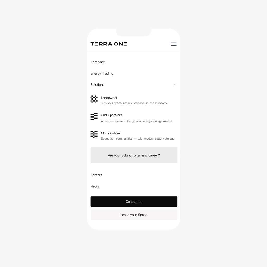 mobile menu design